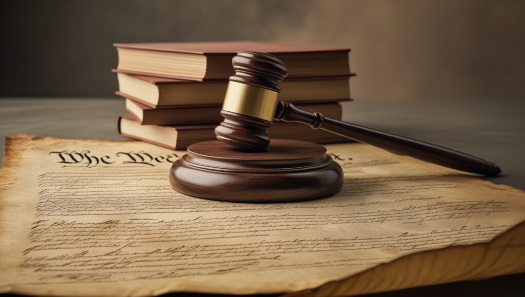 Leonardo_Phoenix_10_A_gavel_and_a_stack_of_law_books_are_cente_3