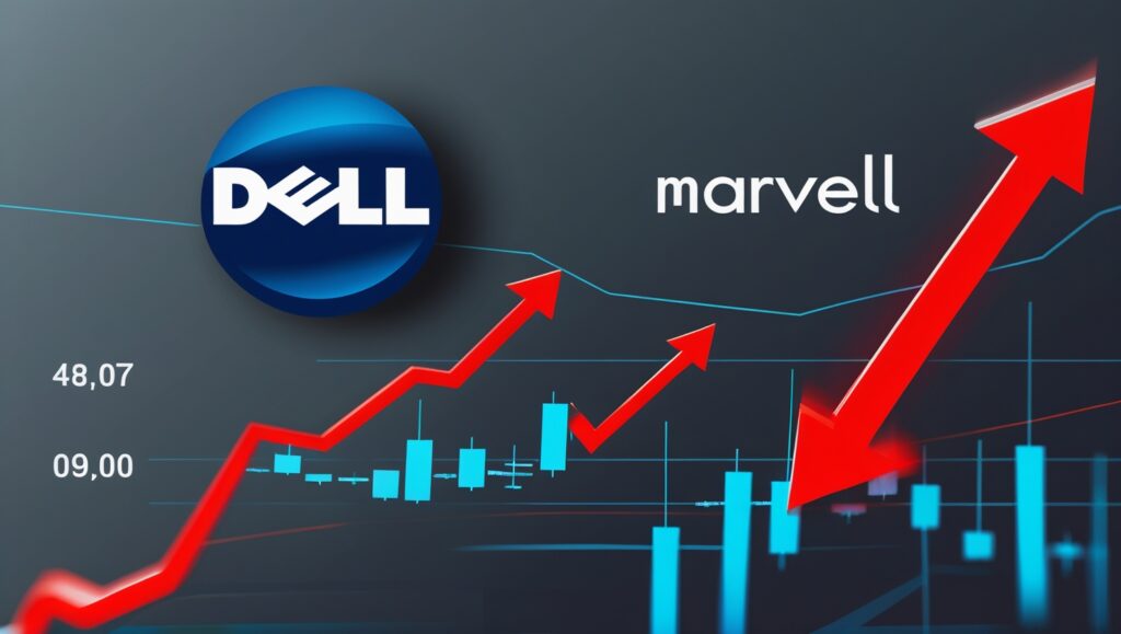 Leonardo_Phoenix_10_Digital_candlestick_stock_chart_with_Dell_3